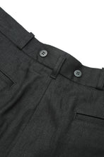 画像をギャラリービューアに読み込む, A20042 Classical Linen Trousers -Black-
