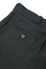 画像をギャラリービューアに読み込む, A20042 Classical Linen Trousers -Black-
