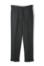 画像をギャラリービューアに読み込む, Classical Linen Trousers Black
