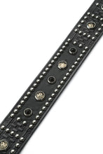 画像をギャラリービューアに読み込む, A20044 Black Diamond Studded Belt
