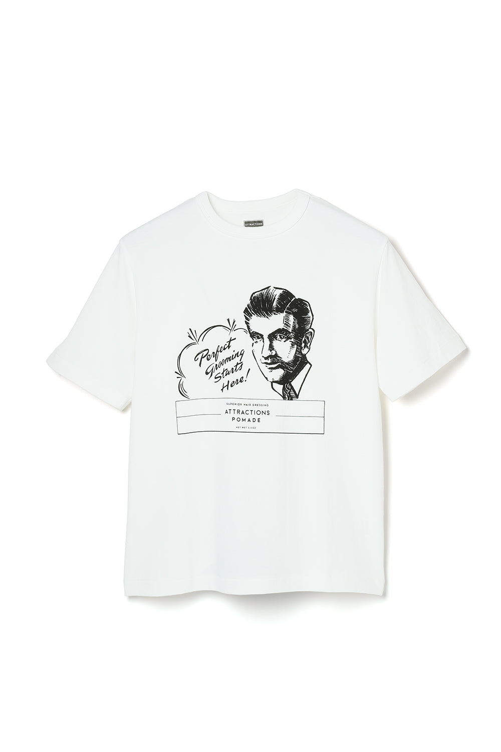 アムリターラ　MAO AM0008 Attractions Pomade Tee -White- – ATTRACTIONS
