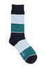 Lot.657 Tritone Border Sox -Black-