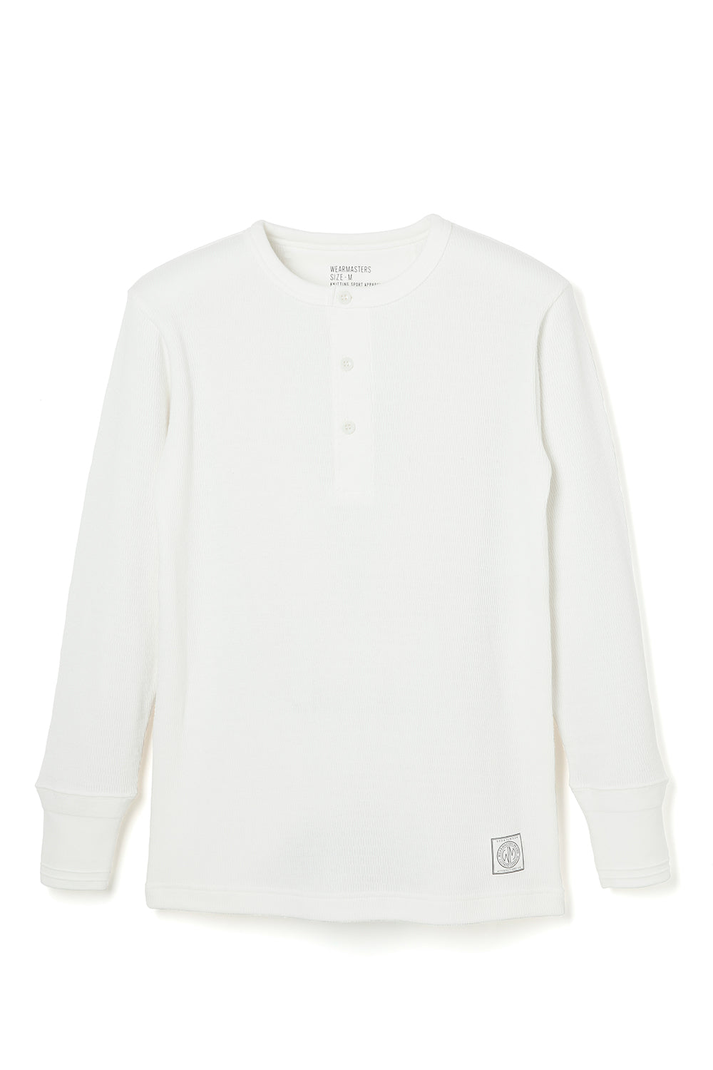 Lot.679 Henley Neck Thermal -White-