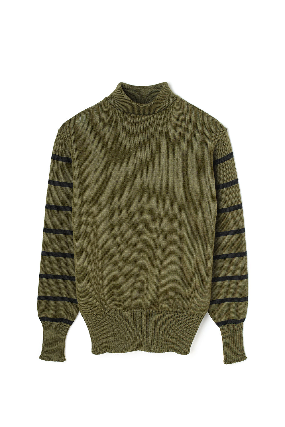 Lot.724 High Neck Sweater -Olive/Black-