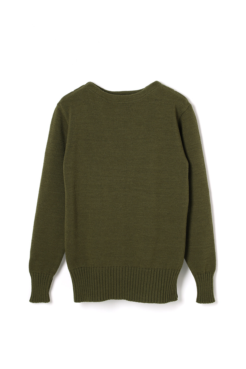 Lot.725 Boat Neck Sweater -Olive-
