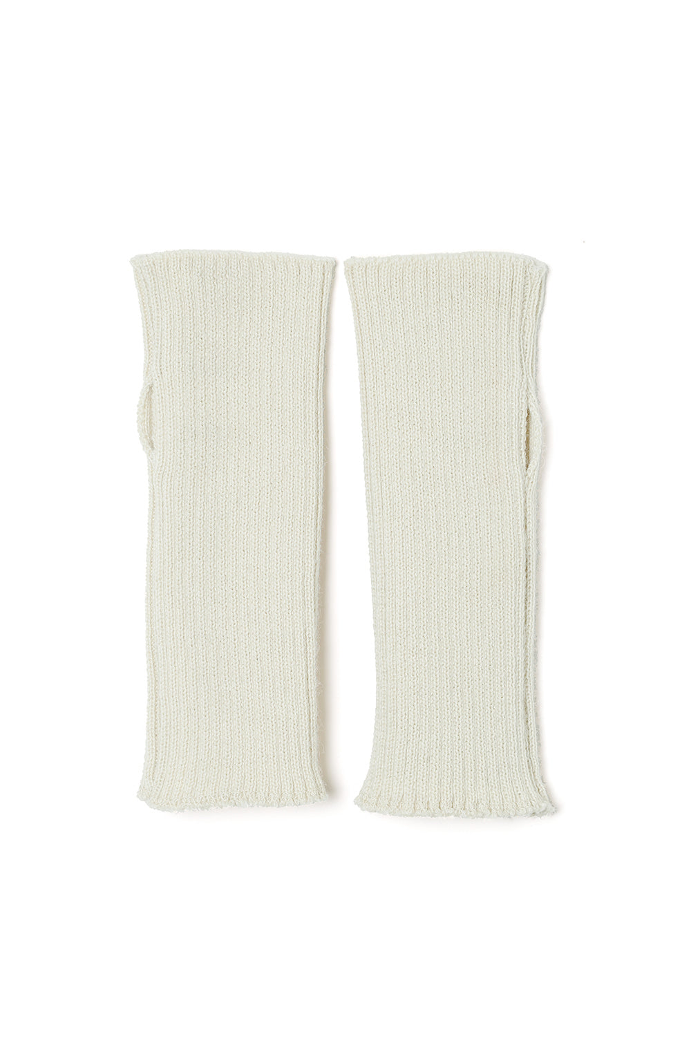 Lot.771 Fingerless Gloves -White-