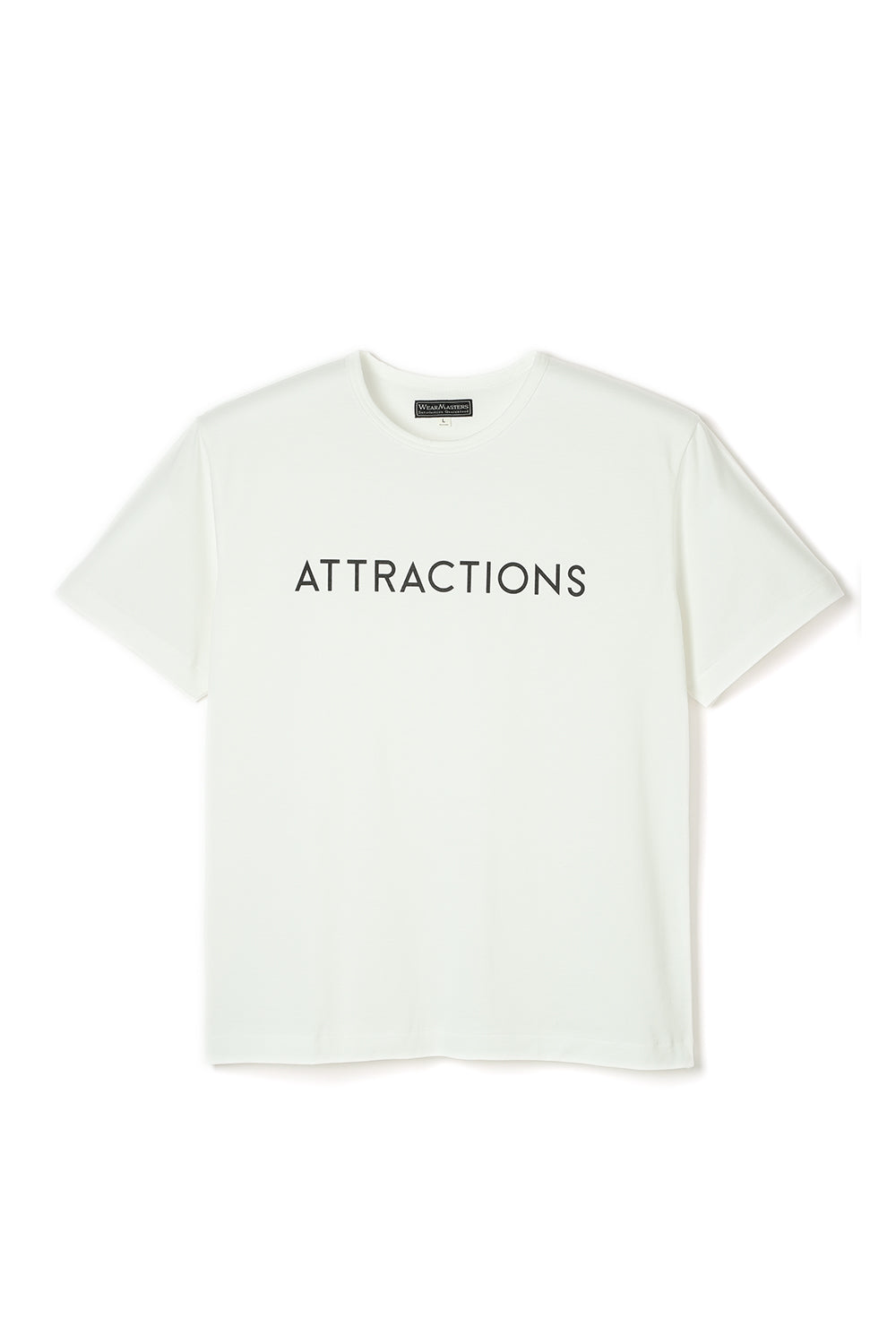 Lot.791 ATTRACTIONS Logo Tee -White-